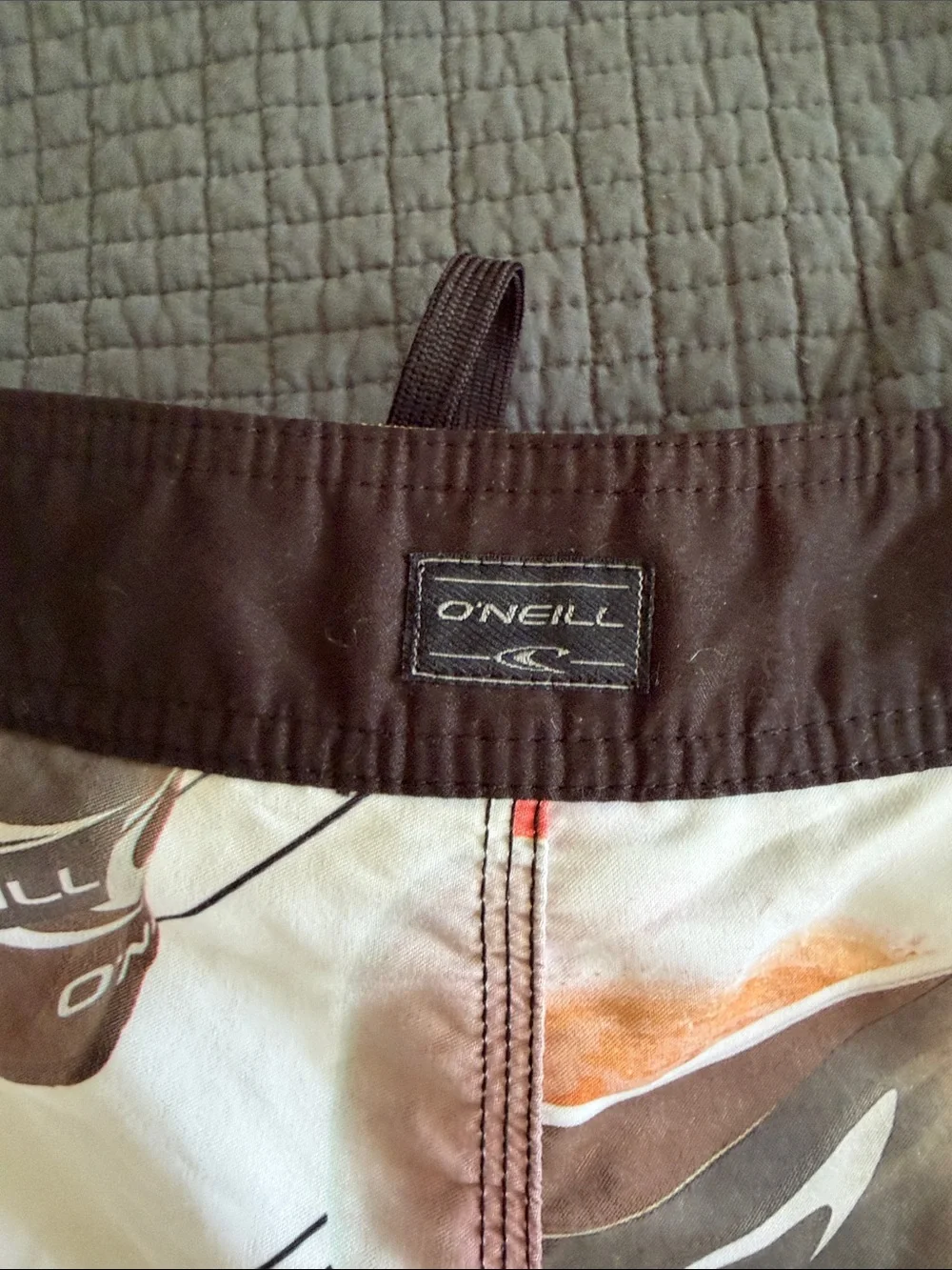 O'Neill  Beer PrintWhite & Red Graphic Men's Board Shorts with BOTTLE OPENER!